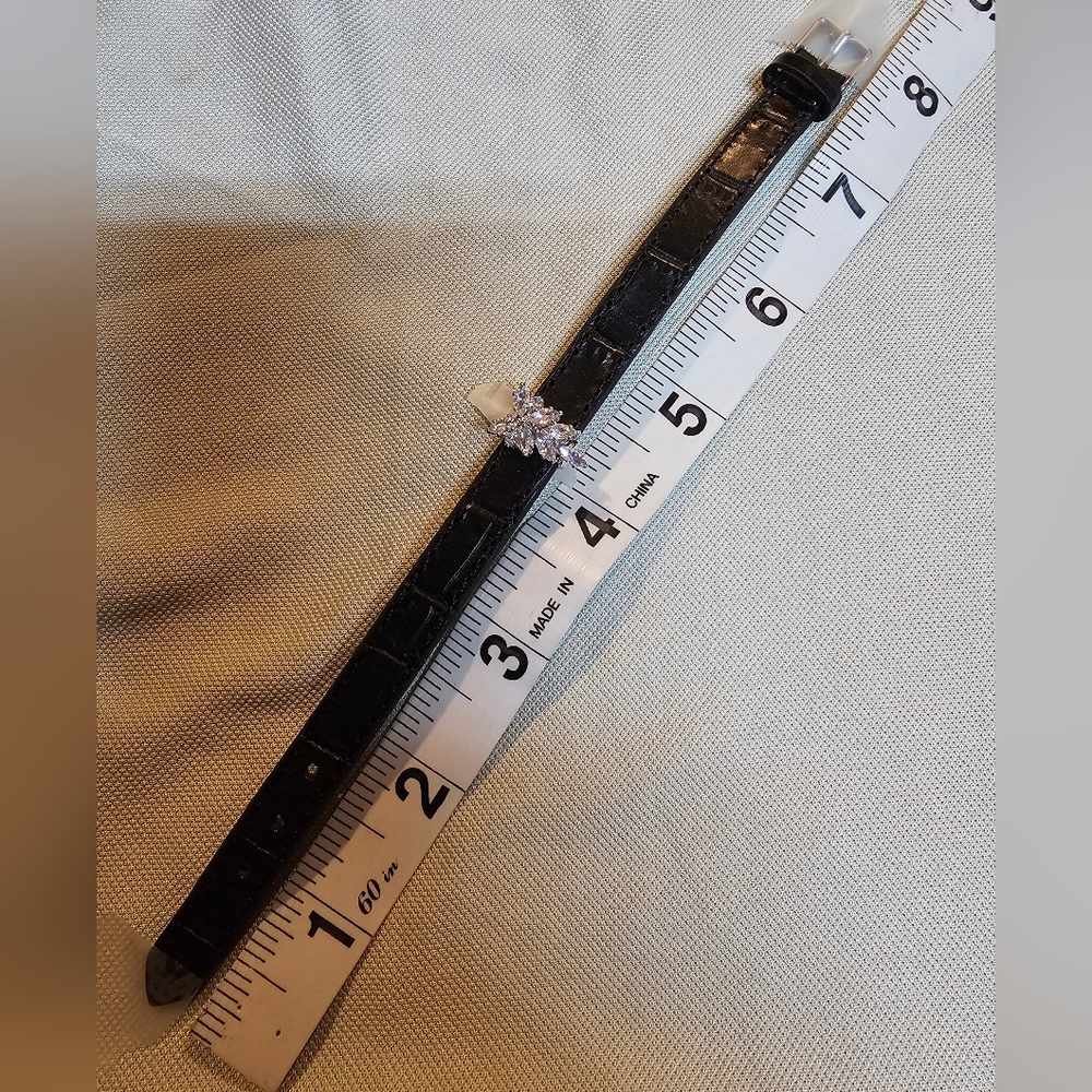 100% BLACK LEATHER BRACELET - Picture 4 of 7